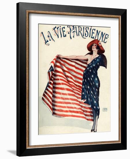 La Vie Parisienne, Georges Leonnec, 1918, France-null-Framed Giclee Print