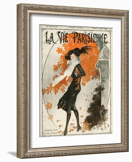 La Vie Parisienne, Georges Leonnec, 1919, France-null-Framed Giclee Print