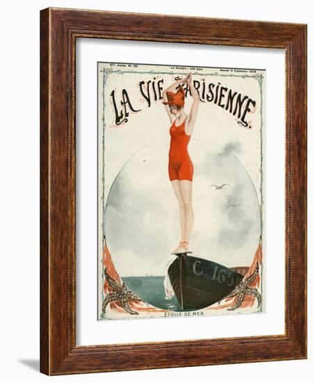 La Vie Parisienne, Georges Leonnec, 1919, France-null-Framed Giclee Print