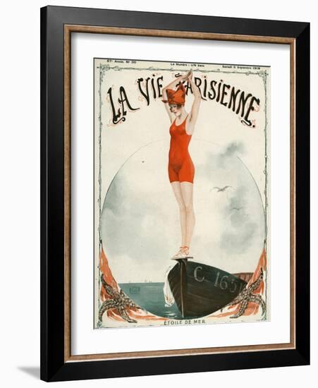 La Vie Parisienne, Georges Leonnec, 1919, France-null-Framed Giclee Print