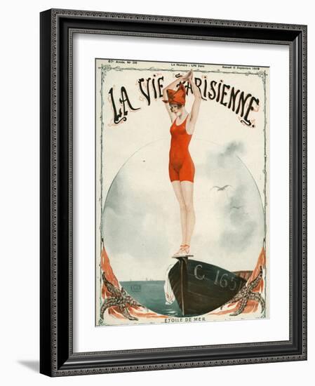 La Vie Parisienne, Georges Leonnec, 1919, France-null-Framed Giclee Print