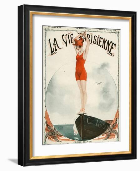 La Vie Parisienne, Georges Leonnec, 1919, France-null-Framed Giclee Print