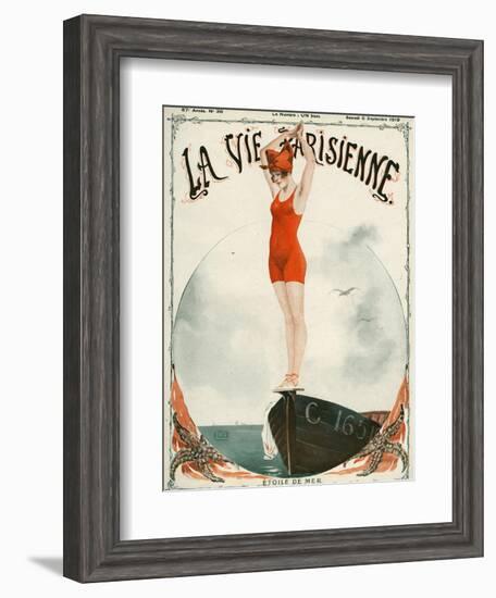 La Vie Parisienne, Georges Leonnec, 1919, France-null-Framed Giclee Print