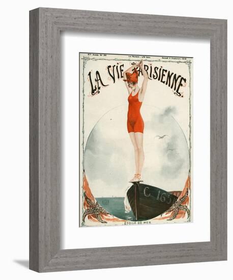 La Vie Parisienne, Georges Leonnec, 1919, France-null-Framed Giclee Print