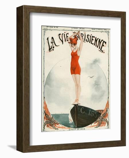 La Vie Parisienne, Georges Leonnec, 1919, France-null-Framed Giclee Print