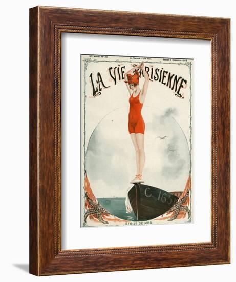 La Vie Parisienne, Georges Leonnec, 1919, France-null-Framed Giclee Print