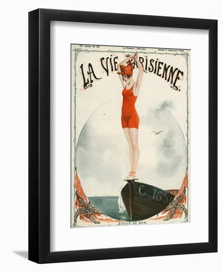 La Vie Parisienne, Georges Leonnec, 1919, France-null-Framed Giclee Print