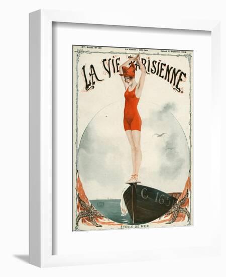 La Vie Parisienne, Georges Leonnec, 1919, France-null-Framed Giclee Print