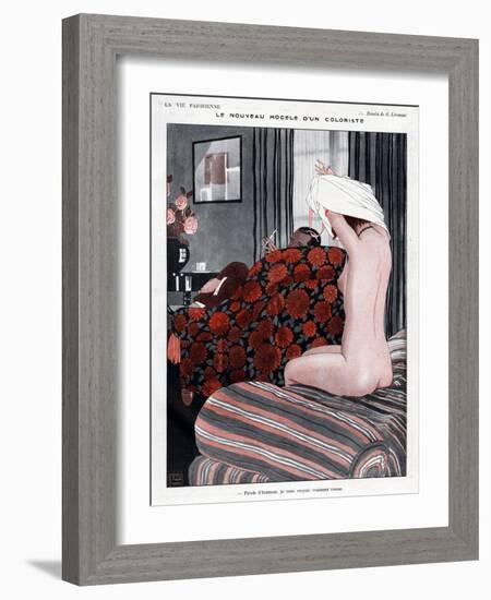 La Vie Parisienne, Georges Leonnec, 1923, France-null-Framed Giclee Print