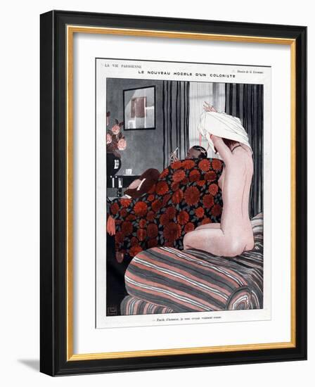 La Vie Parisienne, Georges Leonnec, 1923, France-null-Framed Giclee Print