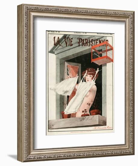 La Vie Parisienne, Georges Leonnec, 1924, France-null-Framed Giclee Print