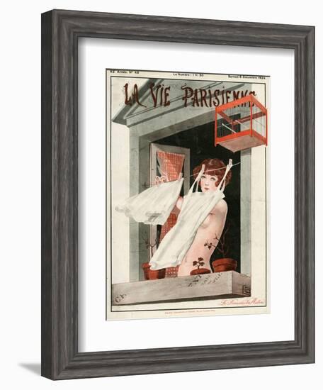 La Vie Parisienne, Georges Leonnec, 1924, France-null-Framed Giclee Print