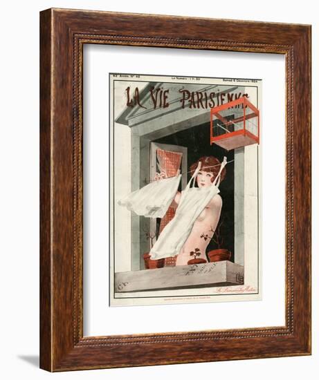 La Vie Parisienne, Georges Leonnec, 1924, France-null-Framed Giclee Print