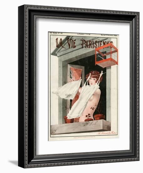 La Vie Parisienne, Georges Leonnec, 1924, France-null-Framed Giclee Print