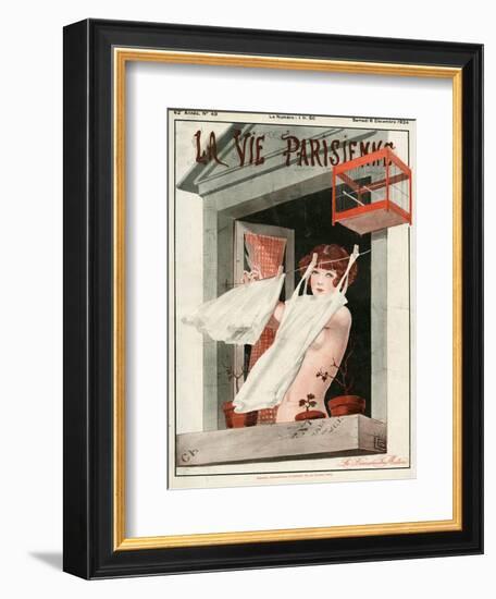 La Vie Parisienne, Georges Leonnec, 1924, France-null-Framed Giclee Print