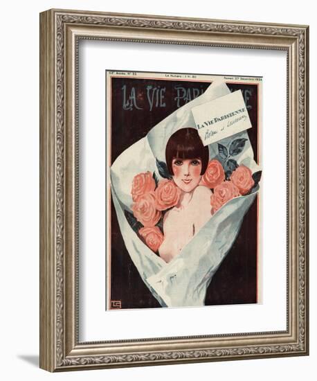 La Vie Parisienne, Georges Leonnec, 1924, France-null-Framed Giclee Print