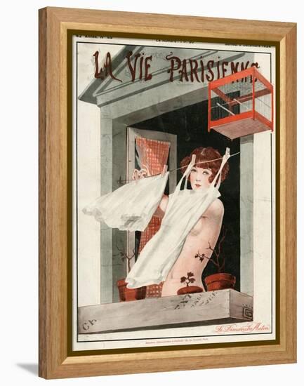 La Vie Parisienne, Georges Leonnec, 1924, France-null-Framed Premier Image Canvas