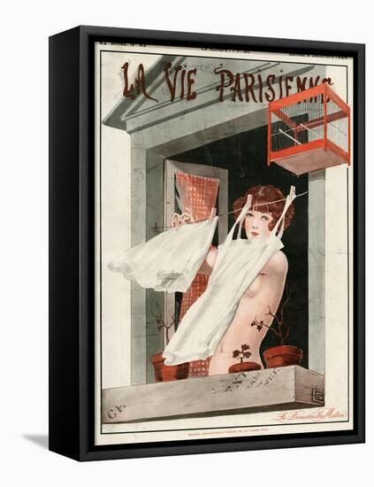 La Vie Parisienne, Georges Leonnec, 1924, France-null-Framed Premier Image Canvas