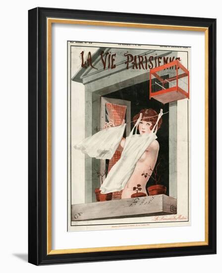 La Vie Parisienne, Georges Leonnec, 1924, France-null-Framed Giclee Print