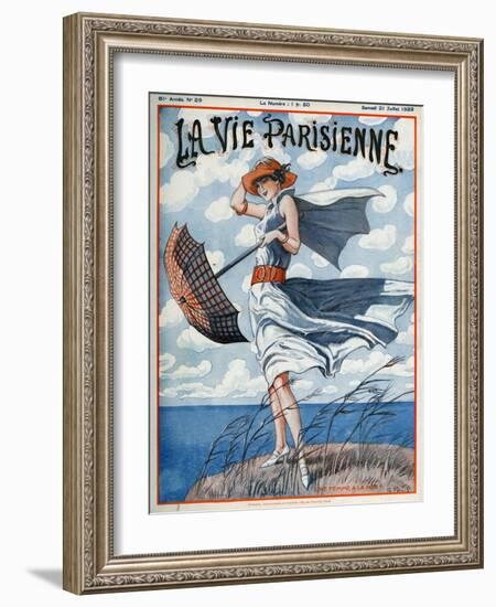 La vie Parisienne, Georges Pavis, 1923, France-null-Framed Giclee Print