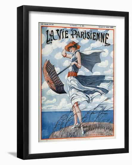 La vie Parisienne, Georges Pavis, 1923, France-null-Framed Giclee Print