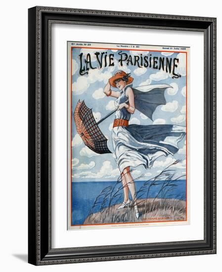 La vie Parisienne, Georges Pavis, 1923, France-null-Framed Giclee Print