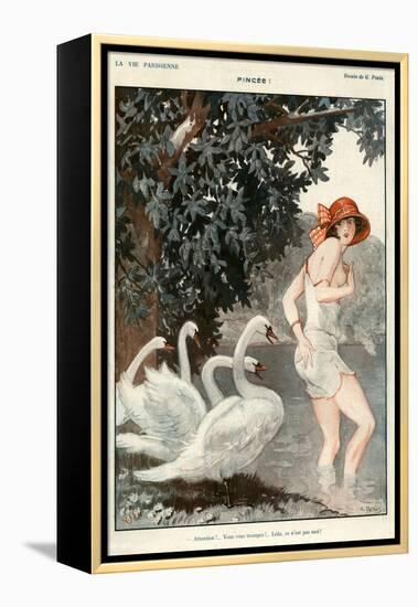 La Vie Parisienne, Georges Pavis, 1923, France-null-Framed Premier Image Canvas