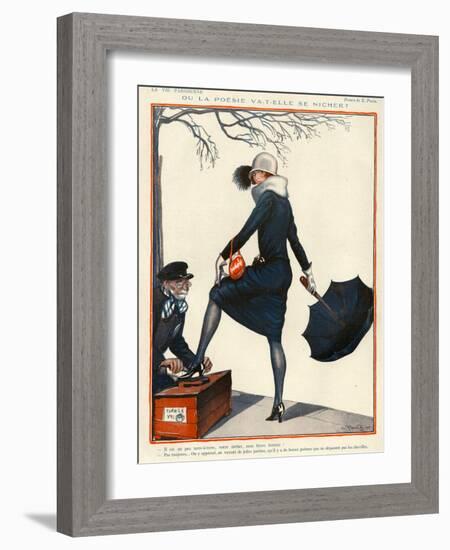 La Vie Parisienne, Georges Pavis, 1924, France-null-Framed Giclee Print