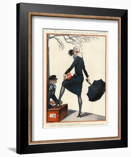 La Vie Parisienne, Georges Pavis, 1924, France-null-Framed Giclee Print