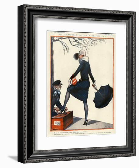 La Vie Parisienne, Georges Pavis, 1924, France-null-Framed Giclee Print