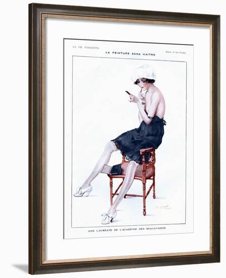 La Vie Parisienne, Glamour Erotica Underwear and Make-Up, France, 1910-null-Framed Giclee Print