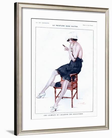 La Vie Parisienne, Glamour Erotica Underwear and Make-Up, France, 1910-null-Framed Giclee Print