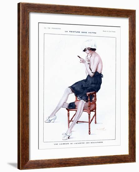 La Vie Parisienne, Glamour Erotica Underwear and Make-Up, France, 1910-null-Framed Giclee Print