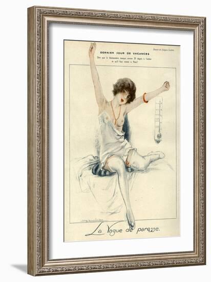 La Vie Parisienne, J Leclerc, 1919, France-null-Framed Giclee Print