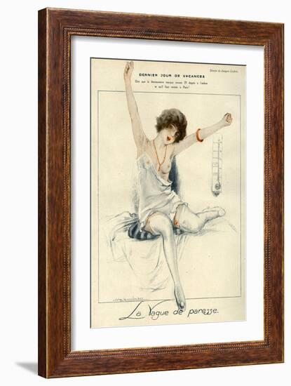 La Vie Parisienne, J Leclerc, 1919, France-null-Framed Giclee Print