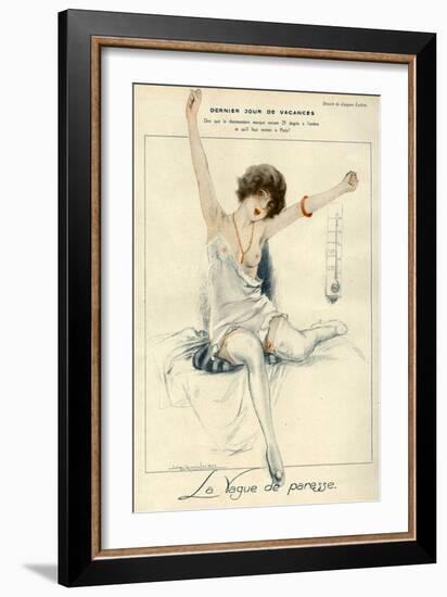 La Vie Parisienne, J Leclerc, 1919, France-null-Framed Giclee Print