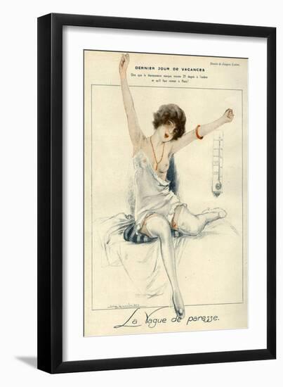 La Vie Parisienne, J Leclerc, 1919, France-null-Framed Giclee Print