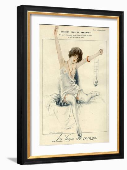 La Vie Parisienne, J Leclerc, 1919, France-null-Framed Giclee Print