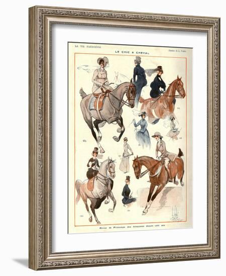 La Vie Parisienne, L Vallet, 1922, France-null-Framed Giclee Print