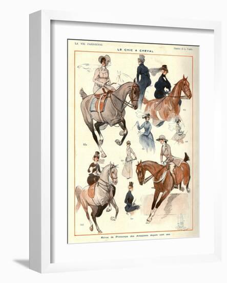 La Vie Parisienne, L Vallet, 1922, France-null-Framed Giclee Print