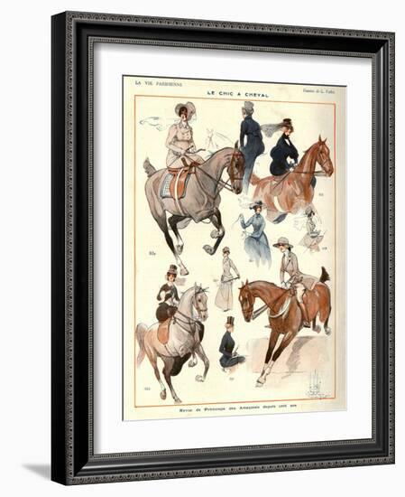 La Vie Parisienne, L Vallet, 1922, France-null-Framed Giclee Print