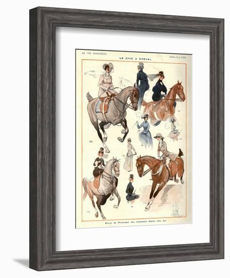 La Vie Parisienne, L Vallet, 1922, France-null-Framed Giclee Print