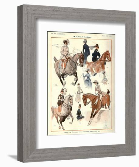 La Vie Parisienne, L Vallet, 1922, France-null-Framed Giclee Print