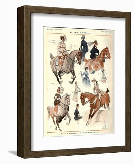 La Vie Parisienne, L Vallet, 1922, France-null-Framed Giclee Print