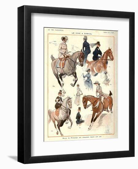 La Vie Parisienne, L Vallet, 1922, France-null-Framed Giclee Print