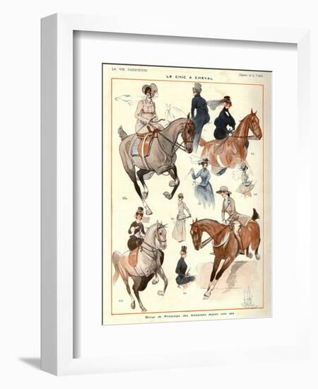 La Vie Parisienne, L Vallet, 1922, France-null-Framed Giclee Print