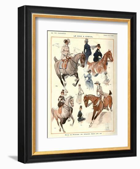 La Vie Parisienne, L Vallet, 1922, France-null-Framed Giclee Print