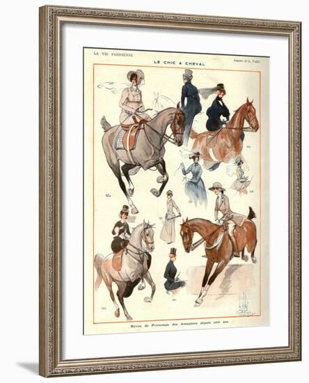 La Vie Parisienne, L Vallet, 1922, France-null-Framed Giclee Print