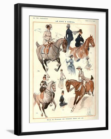 La Vie Parisienne, L Vallet, 1922, France-null-Framed Giclee Print