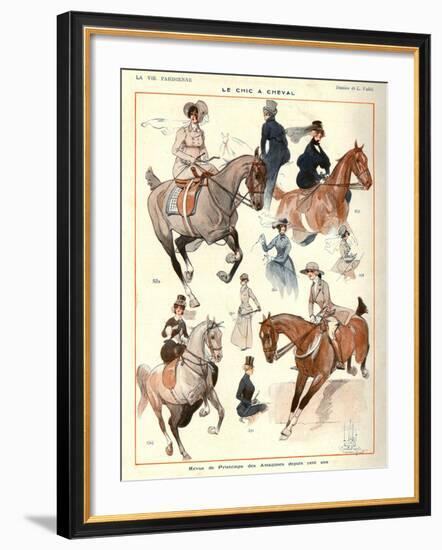 La Vie Parisienne, L Vallet, 1922, France-null-Framed Giclee Print